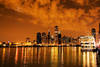 Chicago Skyline over Lake Michigan